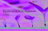 International Conference on Plant and Soil Science · 2018-06-01 · • Soil Genesis, Classification & Cartography, Geo statistics, Remote Sensing & GIS • Soil Analytical Tools