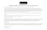 Blackstone Reports Fourth Quarter and Full Year 2019 Results...Blackstone issued a full detailed presentation of its fourth quarter and full year 2019 results, which can be viewed