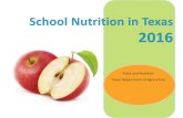 Food and Nutrition Texas Department of Agriculture Update... · 2016-03-17 · TDA’s Food and Nutrition programs Improve understanding of federal nutrition guidelines Assist Coordinate