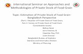 International Seminar on Approaches and Methodologies of ... · International Seminar on Approaches and Methodologies of Private Stock of Food Grain Topic: Estimation of Private Stock