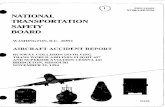 NTSBIAAR-95/05 NATIONAL TRANSPORTATION …...PB95-910405 NTSBIAAR-95/05 NATIONAL TRANSPORTATION SAFETY BOARD WASHINGTON, D.C. 20594 AIRCRAFT ACCIDENT REPORT B RUNWAY COLLISION INVOLVING