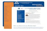JANUARY 2018 - SEAOSC-Structural Engineers …...January 23, 2018 - SEAOSC Webinar – Architecturally Exposed Steel (AESS) Tuesday, January 23, 2018, 12:00 to 1:00 - This webinar,
