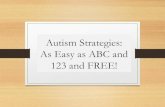 Autism Strategies: As Easy as ABC and 123 and FREE! › ... › 06 › As-Easy-as-ABC-and-123-and-FREE-Present… · As Easy as ABC and 123 and FREE! Mo Buti . Educational consultant,