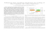 Enhanced View Synthesis Prediction for Coding of Non ... · Enhanced View Synthesis Prediction for Coding of ... This technique shall allow for user controlled modiﬁcation of the