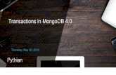Transactions in MongoDB 4 - Percona · 2019-06-03 · transactions was announced We will talk about; what ACID actually means and how it now applies to the MongoDB platform Why it
