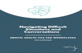 Conversations Situations and Navigating Difficult · Our belief in our ability to respond to tough situations makes a difference in how we think, how we act, and how we feel about