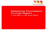 Milestone Foundation Annual Report · Life Education Trust Counties Manukau $20,000.00 Parkinsonism Society Auckland Incorporated $1,200.00 Anxiety New Zealand Trust $4,062.50 A Better