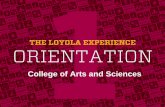 College of Arts and Sciences - Loyola University Chicago Aca… · Women In Science Enabling Research (WISER) (summer science research) ePortfolio Program: ... Transition to careers