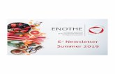 E-Newsletter - ENOTHE · 2019-09-03 · E-Newsletter Summer 2019 5 We are pleased to share with you that the host of the 25th ENOTHE Annual Meeting has made possible an all-day tour
