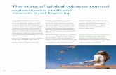 The state of global tobacco control€¦ · The state of global tobacco control A global effort to implement and enforce ... country leaders to stop one of the worst health crises