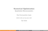 Numerical Optimization Quantitative Macroeconomicsr-santaeulalia.net/pdfs/QM-Numerical_Optimization.pdf · Numerical Optimization Quantitative Macroeconomics Raul Santaeul alia-Llopis