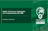 and Troubleshooting with PMM MySQL Performance Optimization › ... › PLE17-MySQL-Performance-Optimizat… · MySQL Performance Optimization and Troubleshooting with PMM Peter Zaitsev,