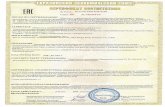 Certificate of Conformity # RU C-Standard through which the equipment conforms to TR CU 032/2013: GOST 12.2.063-2015 «Pipeline Valves. General Safety Requirements». Registration
