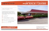 Professional Office Space FOR SALE / LEASE€¦ · FOR SALE / LEASE Professional Office Space Available for lease The information supplied herein is from sources we deem reliable.