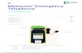 Memcom Emergency Telephone - Avire Global › wp-content › uploads › 2018 › 11 › 453 … · Memcom+ Emergency Telephone Installation Guide Ref No. 453 900 (ML) Version 2 Contents