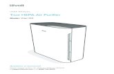 USER MANUAL True HEPA Air Purifier · USER MANUAL True HEPA Air Purifier. 2 Thank you for purchasing the VITAL 100 TRUE HEPA AIR PURIFIER BY LEVOIT. If you have any questions or concerns,