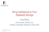 Bring Intelligence to Your Database Storage · Storage Engine Database. Computational Storage for Database 4 1. ... MySQL Server TPC-H Benchmark CentOS v. 7.2.1511 100GB Database