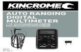 AUTO RANGING DIGITAL MULTIMETER - KINCROME · be operated easily and is an ideal instrument tool. K8315 series digital multimeter has been designed according to EN61010-1 oncoming
