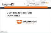 Customization FOR DUMMIES - Boyum Solutions€¦ · Customization FOR DUMMIES. Eva Walther - Channel Enabler This is the SAP Business One you know. Regular Business Partner Master