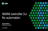 NGINX controller 3.x for automation · 2020-06-22 · Content Cache Web Server Security Controls. A few notes on how to automate NGINX plus. MANAGING CONFIGURATION ... at scale require