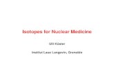Isotopes for Nuclear Medicine - Home · IndicoIsotopes for Nuclear Medicine Ulli Köster Institut Laue Langevin, Grenoble Don’t forget the fuel! Radioisotopes: the “fuel” for