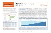 economics BRIEF asia - Amazon S3...in the housing market have kept home prices stable. 0% gloBal food PriceS Steady food prices, in-dicated by stable global food-price futures, should