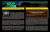 Independent Automotive Professionals Association · Independent Automotive Professionals Association “Leaders in Automotive Service” IN THIS ISSUE President’s Message John Hurley