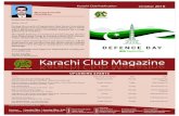 Karachi Club Magazine · Muhammad Imran Razzak Convenor Swimming Pool Muhammad Yousuf Suleman Honorary Secretary Games & Activities: Coin Finding / Under Water Race Tyre Tube Race