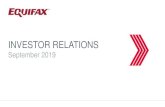 INVESTOR RELATIONS - Equifax/media/Files/E/Equifax-IR/reports-and... · Adjusted EPS attributable to Equifax for the second quarter of 2019 excludes an accrual for legal matters related