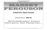 PARTS SECTION Section MF5 Hitch-Hydraulics; 3-point USA Massey Ferguson Parts 5.pdf · massey ferguson mf 5-1 part no. 191115m91 fits: mf35, 50 part no. 531858m92 fits: 230, 235,