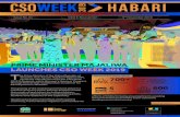 HABARI - FCSthefoundation.or.tz › wp-content › uploads › 2019 › 11...CSO Week 2019 Habari | 3 Hello and welcome to CSO Week Newsletter 2019! We at FCS are very excited to be
