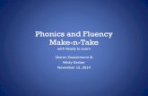 Phonics and Fluency Make-n-Take€¦ · Phonics and Fluency The National Reading Panel tells us that there are five aspects of reading instruction. These five areas include phonemic