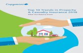 Top 10 Trends in Property & Casualty Insurance 2018 · 2018-10-08 · Emerging technologies are transforming every aspect of the insurance ... 3 World Insurance Report 2016, Capgemini,