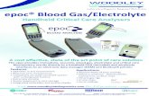 epoc® Blood Gas/Electrolyte - Woodley Equipment › images › products › wld_epoc_flyer.pdfepoc® Blood Gas/Electrolyte Handheld Cri cal Care Analysers A cost eﬀec ve, state