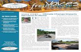 StAFF VIeWS — Climate Change Impacts Hit Close to Home ...freshwaterfuture.org/.../uploads/2014/08/Fall2012NewsReaderSpread… · Freshwater Voices is published quarterly and distributed