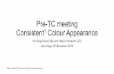 Pre-TC meeting Consistent Colour Appearance › ... › r8-13 › Pre-TC_meeting_Consistent_Colour_Appe… · Focus group members Po-Chieh Hung JP Yasuki Yamauchi JP Yasunari Kishimoto