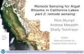 Rick Stumpf Andrew Meredith Shelly Tomlinson Stumpf...COASTALOCEANSCIENCE.NOAA.GOV Cyanos, May 2015 #‹#› MERIS 01 May 2010 Remote Sensing for Algal Blooms in California Lakes part