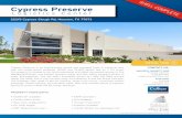 Cypress Preserve - Amazon S3 Cypress Preserve TE Logistics Center VIRTUAL TOUR Cypress Preserve is an
