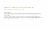 Californians and Their Government October 2018 Full Crosstabs … · 2018-10-25 · Californians and Their Government October 2018 Full Crosstabs – Likely Voters Only ... phones