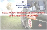 HUMANITARIAN DEMINING AND UXO CLEARING OF THE …httpAssets... · When performing the tasks on demining in the liberated territories of Donetsk and Luhansk regions, there were cleared