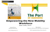 Empowering the New Mobility Workforce - RDwebaapa.files.cms-plus.com/2019Seminars...Empowering the New Mobility Workforce June 26th, 2019 Kristin Decas CEO/Port Director Port of Hueneme,