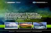 High-Resolution Coupling and Initialization to Improve ...€¦ · High-Resolution Coupling and Initialization to Improve Predictability and Predictions in Climate Models Workshop