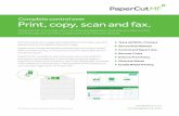 Complete control over Print, copy, scan and fax. › wp-content › uploads › 2018 › 07 › papercut-… · Complete control over Print, copy, scan and fax. PaperCut MF is a simple,