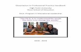 Dissertation-in-Professional Practice Handbook High Point … · 2018-08-29 · [4] SECTION I. High Point University’s Ed.D. Program Dissertation-in-Professional Practice Introduction