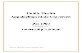 Public Health Appalachian State University PH 4900 · Stephanie Craven Bunch / Health Education/ stephanie.craven@apphealth.com / 828-264-4995 5) YMCA of Western NC / Community Nutrition