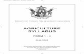 AGRICULTURE SYLLABUS - Zimsec › wp-content › uploads › 2019 › 03 › Agricul… · Agriculture is an applied science learning area that involves theory and practical activities
