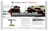 ACHIEVEMENTS & RECOGNITION - Taylor's University · 2015-02-23 · Wong Lai Sum, CEO of MATRADE ... also adds credibility to our resume, provides an opportunity to enhance our skills