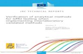Verification of analytical methods for GMO testing when ...€¦ · Title: Verification of analytical methods for GMO testing when implementing interlaboratory validated methods Abstract