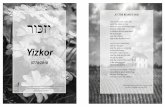 Yizkor - Adat Shalom Reconstructionist Congregation€¦ · Yizkor 5779/2018 AT THE ROAD'S END רוכּזי The small house waits, lost amid the fields of corn with the river somewhere