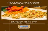 LOEWS ROYAL PACIFIC RESORT AT UNIVERSAL ORLANDO€¦ · Loews Royal Pacific Resort is the only authorized licensee to sell and serve food, liquor, beer and wine on the premises. Therefore,